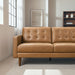 Lucco Top-Grain Leather Sectional Sofa & Chaise with Solid Wood Legs - Ashcroft Furniture
