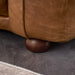 Mila Modern Brown Genuine Leather Sofa - Ashcroft Furniture