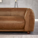 Mila Modern Brown Genuine Leather Sofa - Ashcroft Furniture