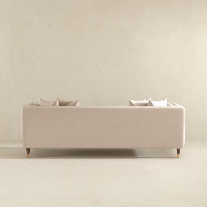 Nora 3-Seater Velvet Sofa | Minimalist Nordic Design with Solid Wood Base | Ashcroft Imports Furniture
