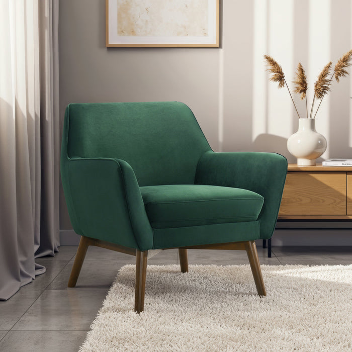 Panom Mid-Century Modern Velvet Armchair - Ashcroft Furniture