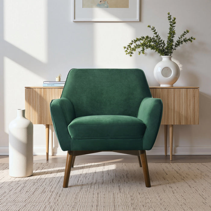 Panom Mid-Century Modern Velvet Armchair - Ashcroft Furniture