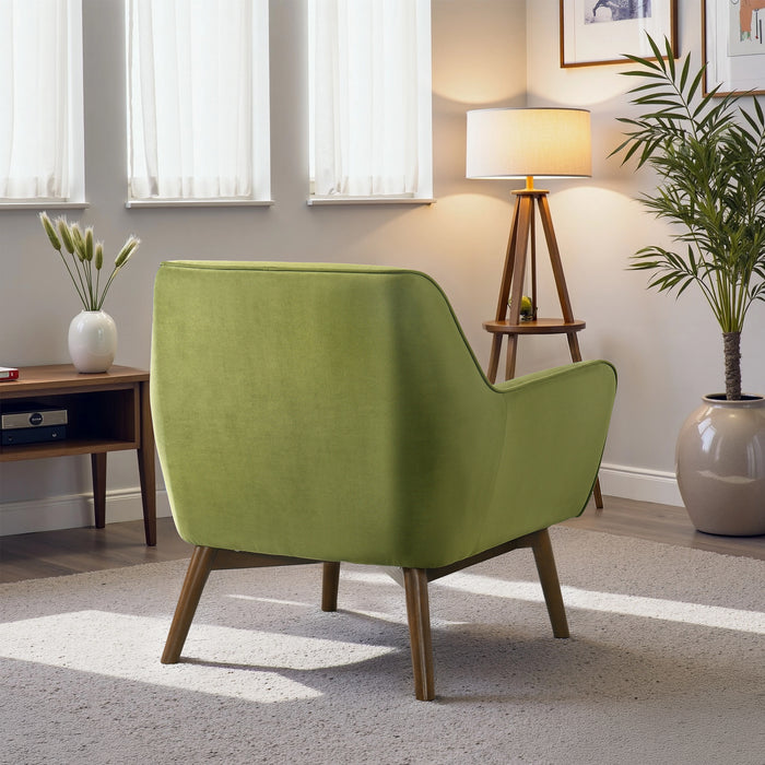 Panom Mid-Century Modern Velvet Armchair - Ashcroft Furniture