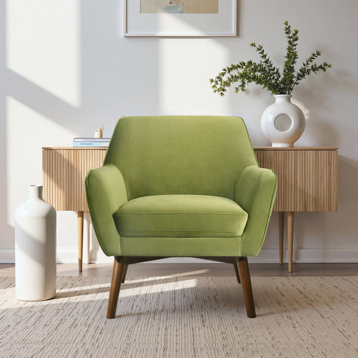 Panom Mid-Century Modern Velvet Armchair - Ashcroft Furniture
