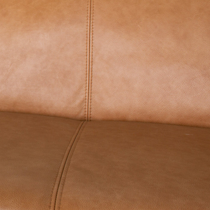 Phoenix Mid-Century Modern Sofa in Breathable Top Grain Leather - Ashcroft Furniture