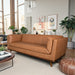 Phoenix Mid-Century Modern Sofa in Breathable Top Grain Leather - Ashcroft Furniture