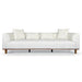 Richardson Modern Velvet Upholstered Sofa with Solid Wood Legs & Loose Pillows - Ashcroft Imports Furniture