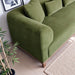 Richardson Modern Velvet Upholstered Sofa with Solid Wood Legs & Loose Pillows - Ashcroft Imports Furniture