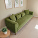 Richardson Modern Velvet Upholstered Sofa with Solid Wood Legs & Loose Pillows - Ashcroft Imports Furniture
