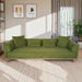 Richardson Modern Velvet Upholstered Sofa with Solid Wood Legs & Loose Pillows - Ashcroft Imports Furniture