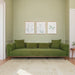 Richardson Modern Velvet Upholstered Sofa with Solid Wood Legs & Loose Pillows - Ashcroft Imports Furniture
