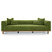 Richardson Modern Velvet Upholstered Sofa with Solid Wood Legs & Loose Pillows - Ashcroft Imports Furniture