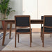 Cary Mid-Century Modern Vegan Leather Dining Chair - Ashcroft Furniture