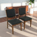 Cary Mid-Century Modern Vegan Leather Dining Chair - Ashcroft Furniture
