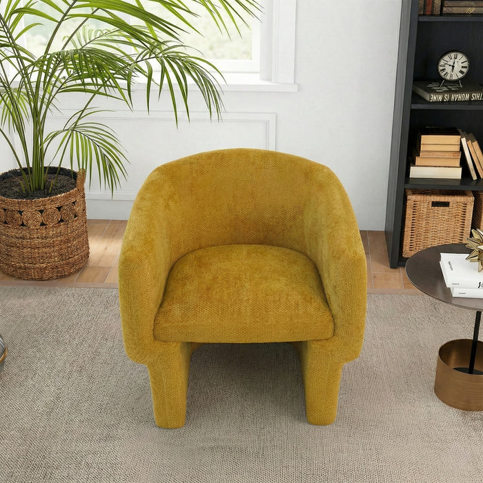 Wichita Contemporary No-Assembly Lounge Chair with Chenille Upholstery - Ashcroft Imports Furniture