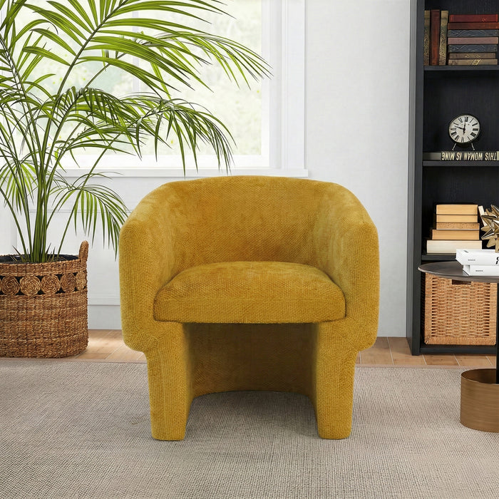 Wichita Contemporary No-Assembly Lounge Chair with Chenille Upholstery - Ashcroft Imports Furniture