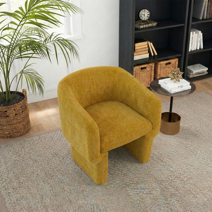 Wichita Contemporary No-Assembly Lounge Chair with Chenille Upholstery - Ashcroft Imports Furniture
