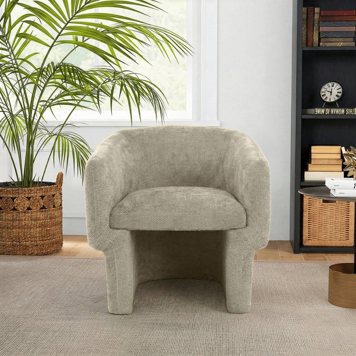 Wichita Contemporary No-Assembly Lounge Chair with Chenille Upholstery - Ashcroft Imports Furniture