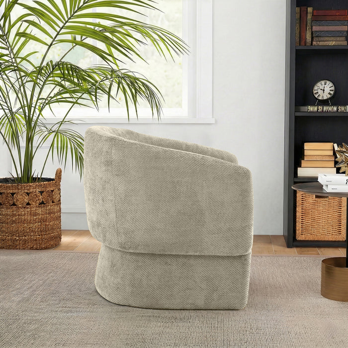 Wichita Contemporary No-Assembly Lounge Chair with Chenille Upholstery - Ashcroft Imports Furniture