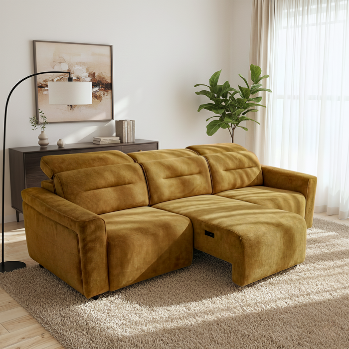 Falmouth Transformable Power Slider Sofa with Ergonomic Headrests and USB Ports | Ashcroft Imprts Furniture