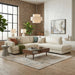 Glander Modern Sectional | Top-Grain Leather & Pocket Spring Support | Ashcroft Imports Furniture