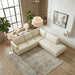 Glander Modern Sectional | Top-Grain Leather & Pocket Spring Support | Ashcroft Imports Furniture