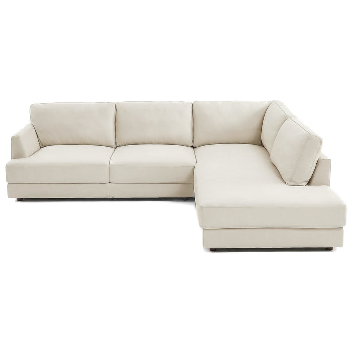 Glander Modern Sectional | Top-Grain Leather & Pocket Spring Support | Ashcroft Imports Furniture