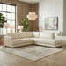 Glander Modern Sectional | Top-Grain Leather & Pocket Spring Support | Ashcroft Imports Furniture