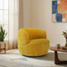 Thornton Chenille Upholstered Swivel Barrel Chair with Foam-Padded Support | Ashcroft Imports Furniture
