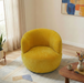 Thornton Chenille Upholstered Swivel Barrel Chair with Foam-Padded Support | Ashcroft Imports Furniture
