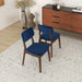 Carlos Mid-Century Modern Velvet Dining Chairs | Solid Wood &amp; Split Back Design | Ashcroft Imports Furniture