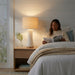 Cascade Glass Table Lamp | Off-White Opal Glass Shade & Polished Gold Base | Ashcroft Furniture Imports