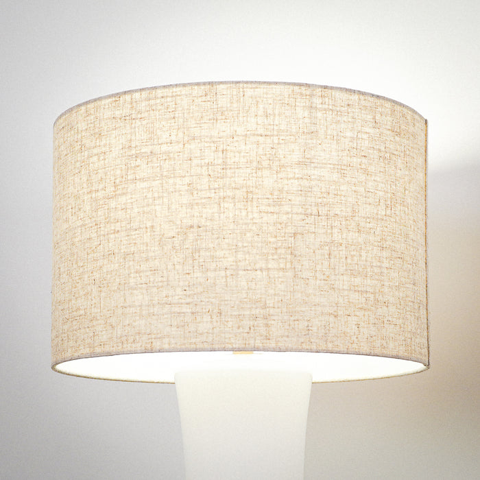 Cascade Glass Table Lamp | Off-White Opal Glass Shade & Polished Gold Base | Ashcroft Furniture Imports