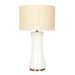 Cascade Glass Table Lamp | Off-White Opal Glass Shade & Polished Gold Base | Ashcroft Furniture Imports