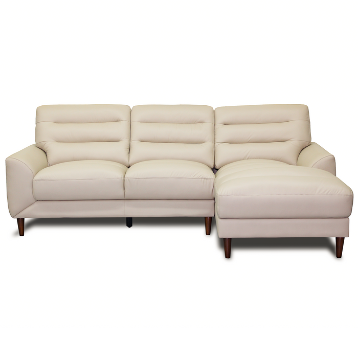 Clarion 3-Seater Genuine Leather Sectional Sofa with Right-Facing Chaise | Ashcroft Imports Furniture