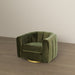 Cosey Mid-Century Modern Swivel Chair with Gold Base | Ashcroft Imports Furniture