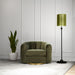 Cosey Mid-Century Modern Swivel Chair with Gold Base | Ashcroft Imports Furniture