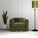 Cosey Mid-Century Modern Swivel Chair with Gold Base | Ashcroft Imports Furniture