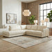 Glander Modern Sectional | Top-Grain Leather & Pocket Spring Support | Ashcroft Imports Furniture