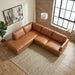 Glander Modern Sectional | Top-Grain Leather & Pocket Spring Support | Ashcroft Imports Furniture