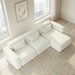 Haledon Family-Size Boucle Sectional with Chaise & Easy Clean | Ashcroft Imports Furniture