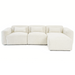 Haledon Family-Size Boucle Sectional with Chaise & Easy Clean | Ashcroft Imports Furniture
