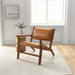 Hendrix Antique Tan Genuine Leather Arm Chair | Ashcroft Imports Furniture