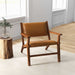Hendrix Antique Tan Genuine Leather Arm Chair | Ashcroft Imports Furniture