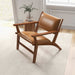 Hendrix Antique Tan Genuine Leather Arm Chair | Ashcroft Imports Furniture