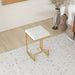 Joel Modern Boucle Counter Stool | Textured Fabric with Gold Legs - Ashcroft Imports Furniture