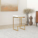 Joel Modern Boucle Counter Stool | Textured Fabric with Gold Legs - Ashcroft Imports Furniture