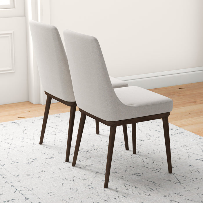 Kate Modern Dining Chair | Walnut Solid Wood Fabric Upholstery | Ashcroft Imports Furniture
