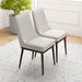 Kate Modern Dining Chair | Walnut Solid Wood Fabric Upholstery | Ashcroft Imports Furniture