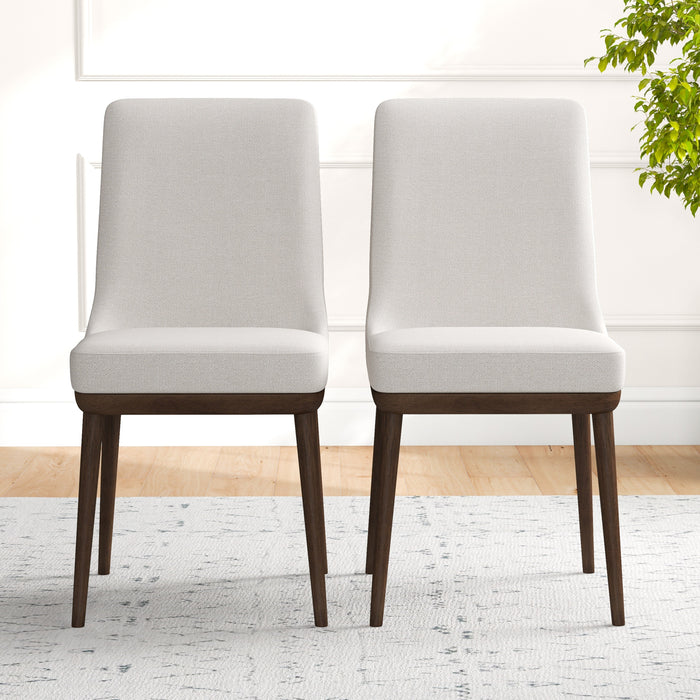Kate Modern Dining Chair | Walnut Solid Wood Fabric Upholstery | Ashcroft Imports Furniture
